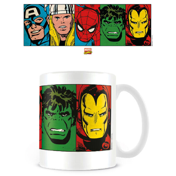 Caneca Faces Vengadores Avengers Marvel