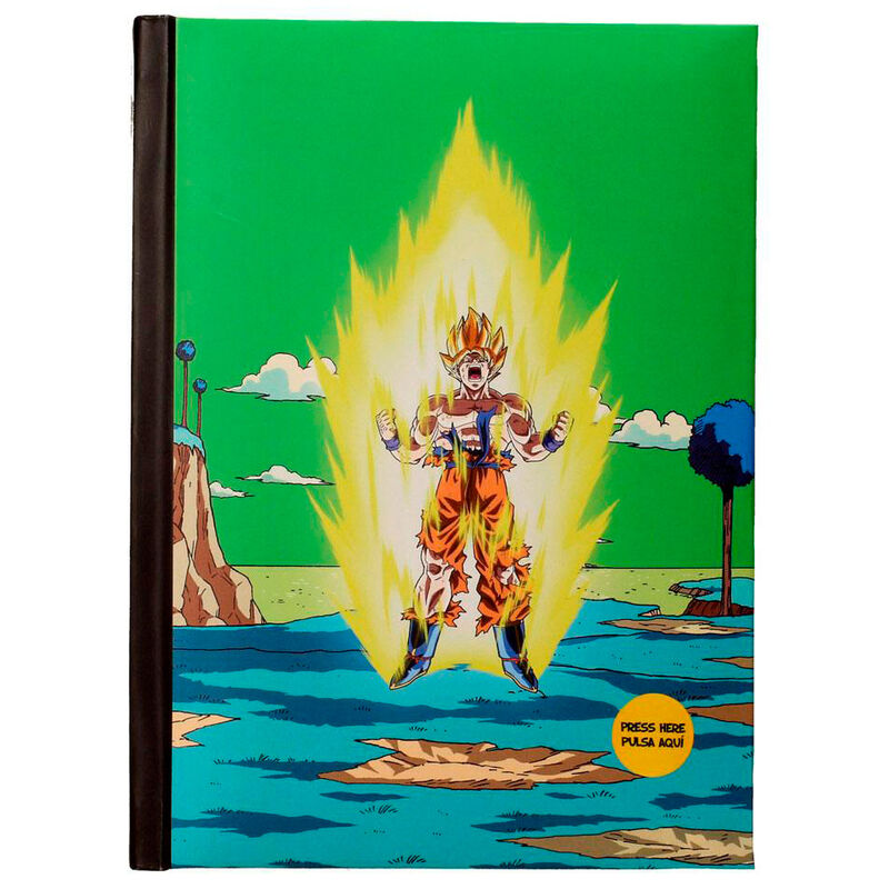 Caderno A5 Namek Final Battle Dragon Ball Z com luz