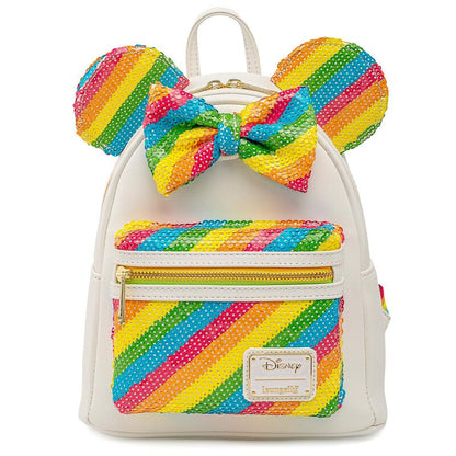 Bolsa Rainbow Minnie Disney Loungefly 26cm