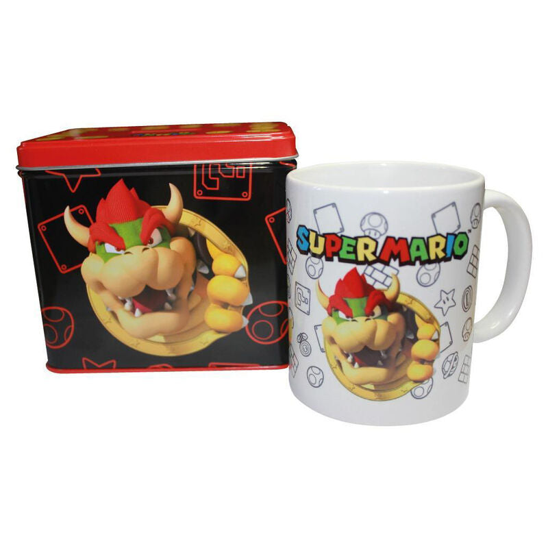 Caneca + Mealheiro Bowser Super Mario Bros Nintendo