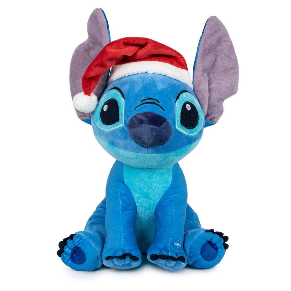 Peluche Stitch Christmas Disney soft com som 26cm