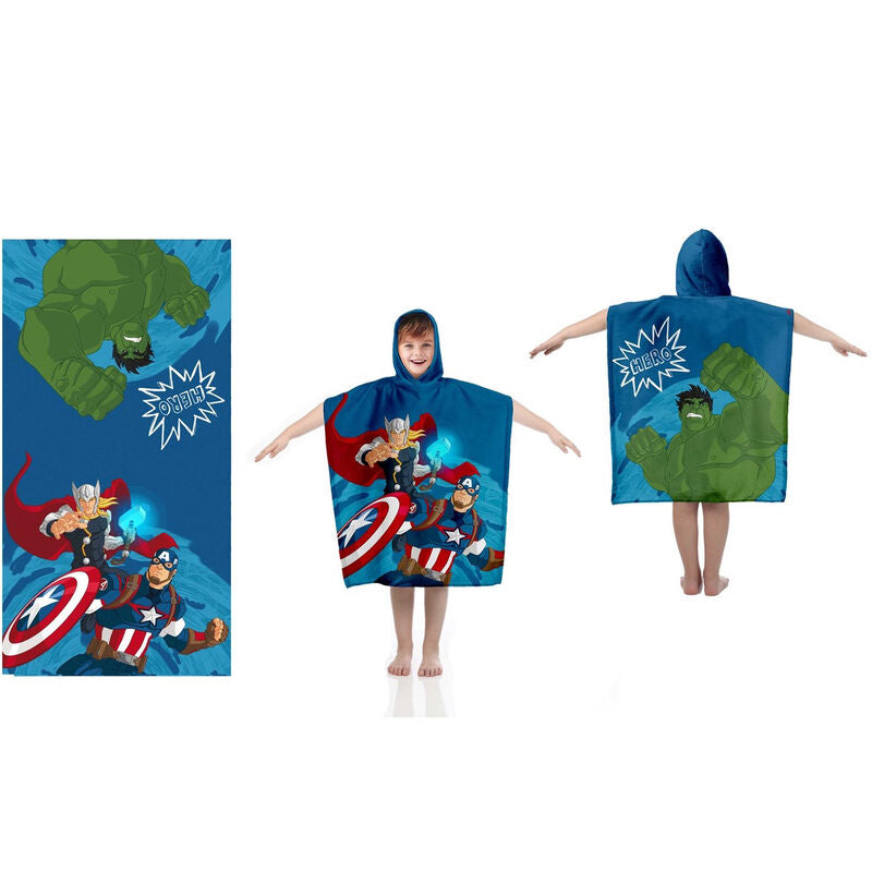 Poncho de Praia Algodão Avengers Marvel