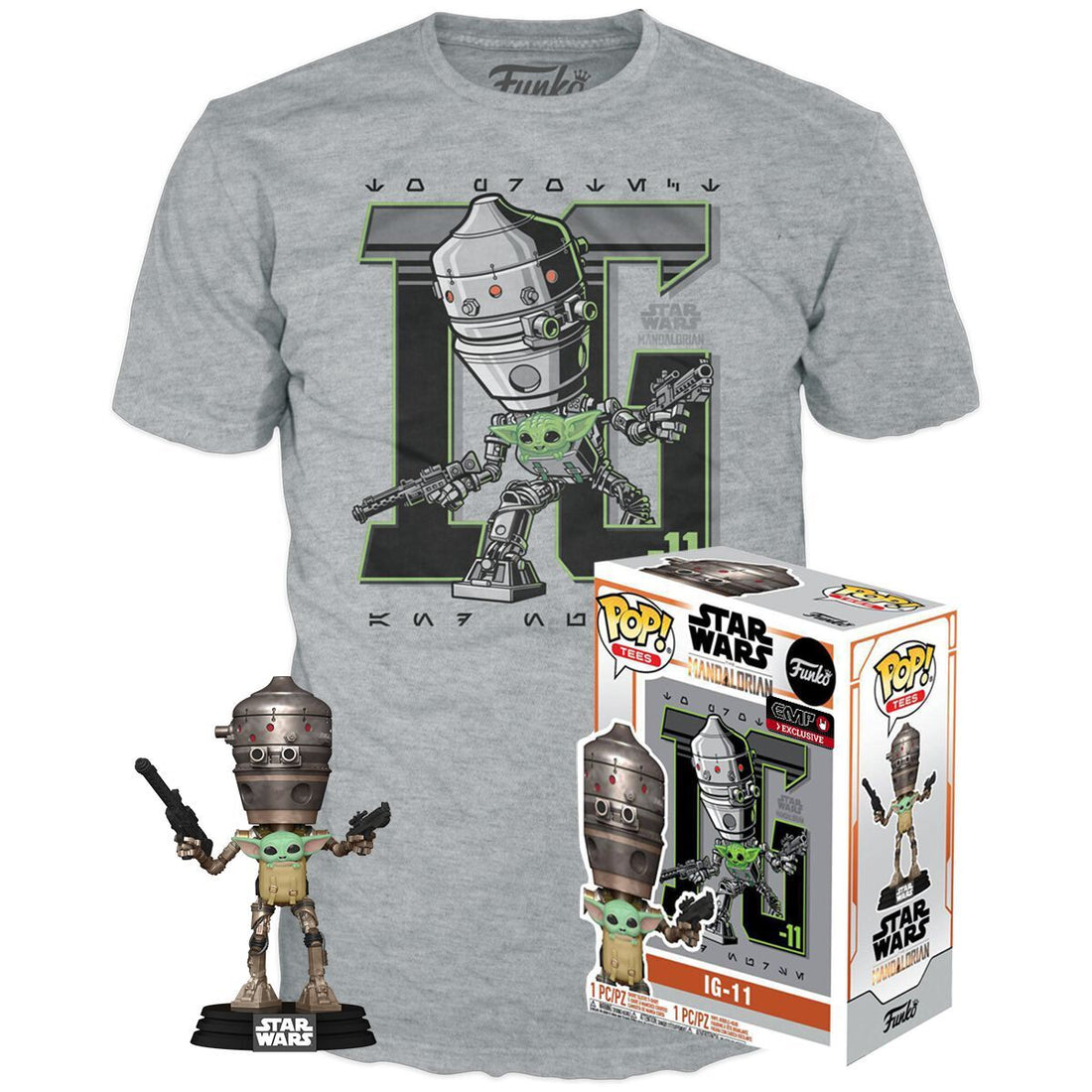 Set figura POP &amp; Tee Star Wars IG-11 With the Child Exclusive M