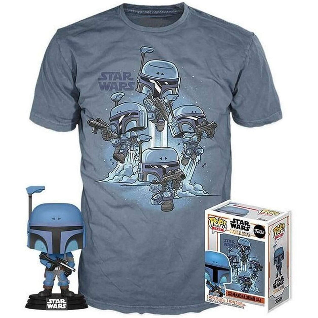 Set figura POP &amp; Tee Star Wars Mandalorian L