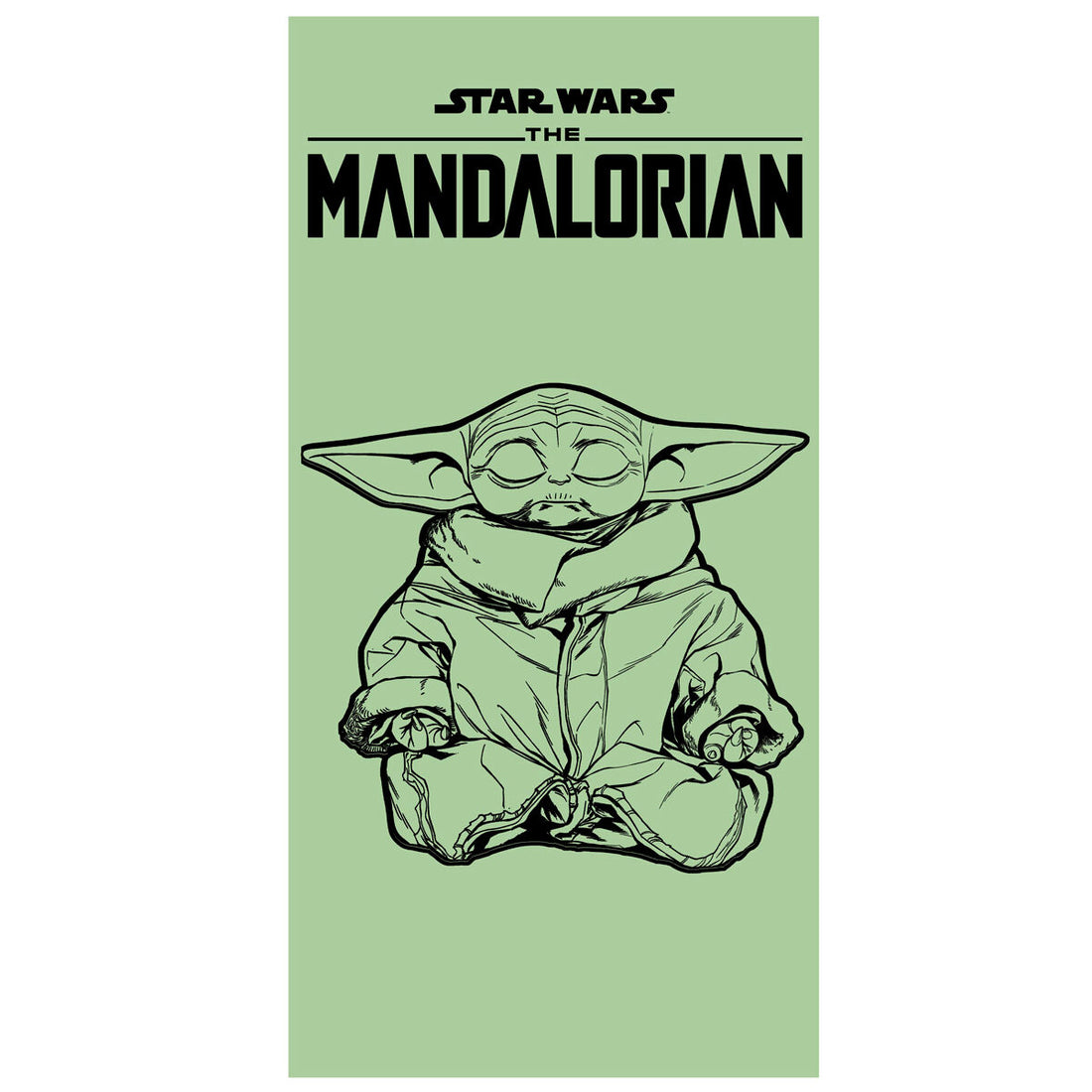 Toalha de Praia Algodão Mandalorian Star Wars