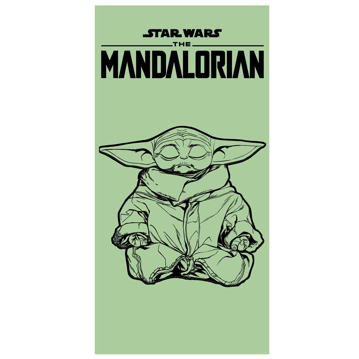 Toalha de Praia Algodão Mandalorian Star Wars