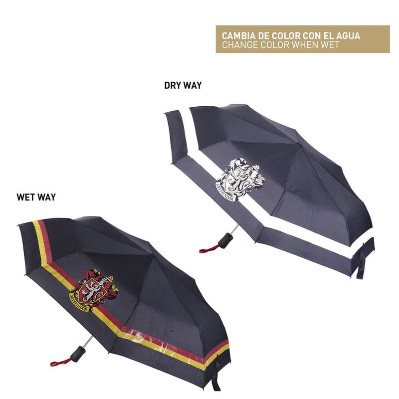 Guarda-chuva Dobrável Automático Griffindor Harry Potter 53cm