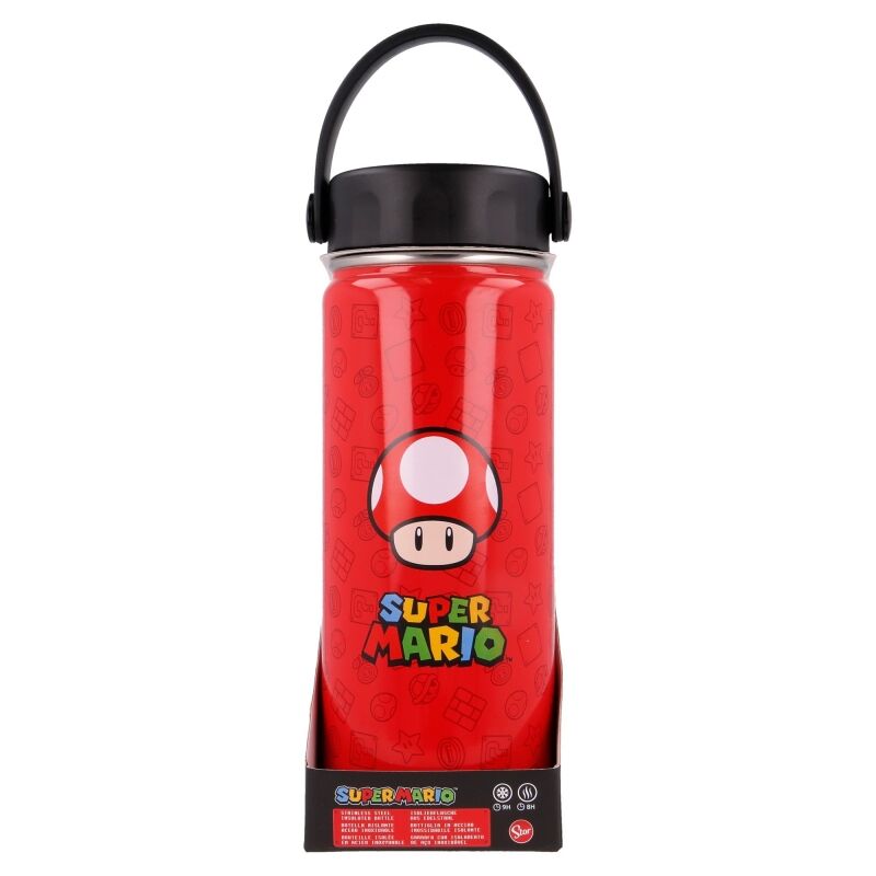 Garrafa Térmica Aço Inoxidável  Super Mario Bros Nintendo 530ml