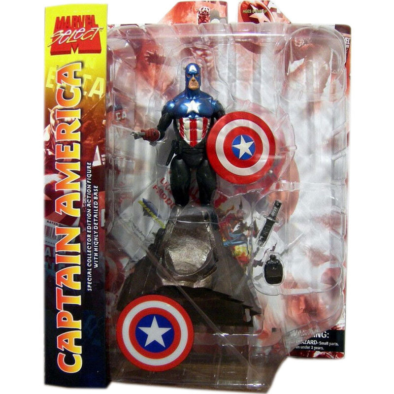 Figura Capitão America Marvel Select 18 cm