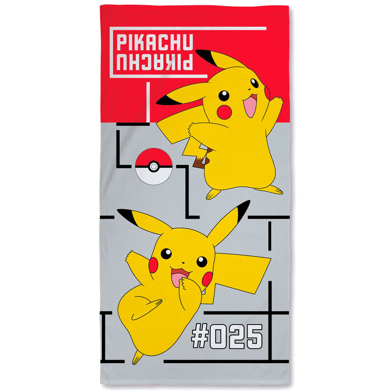 Toalha de Praia Algodão Pikachu Pokemon