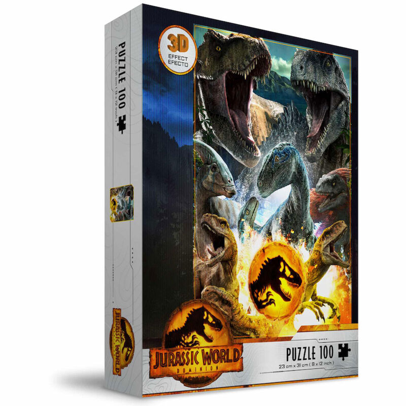 Puzzle 3D Dinossauros Jurassic World 100pcs