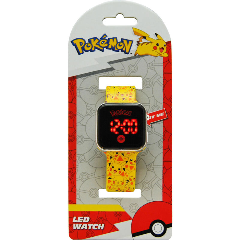 Relógio LED Pikachu Pokemon