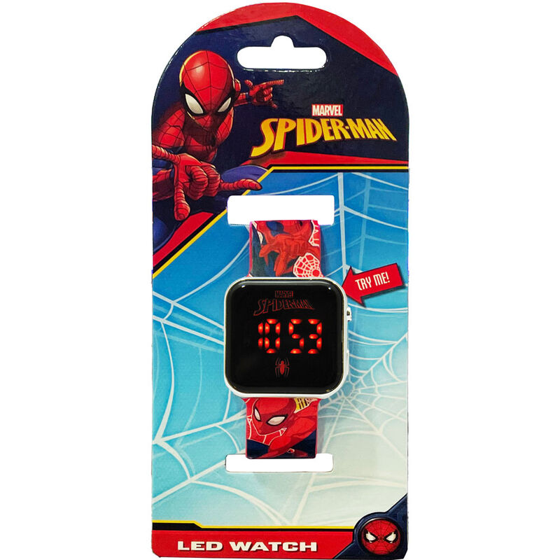 Relógio LED Spiderman Marvel