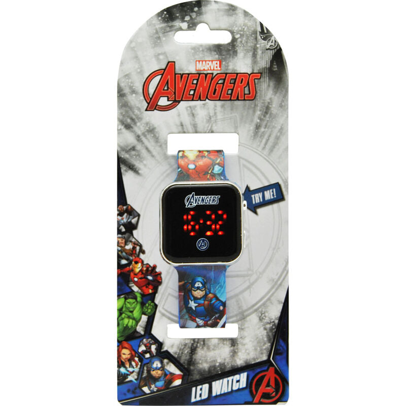 Relógio LED  Avengers Marvel