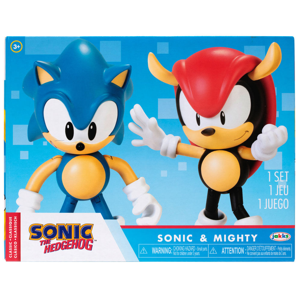 Pack Figuras Sonic &amp; Mighty Sonic The Hedgehog 10cm
