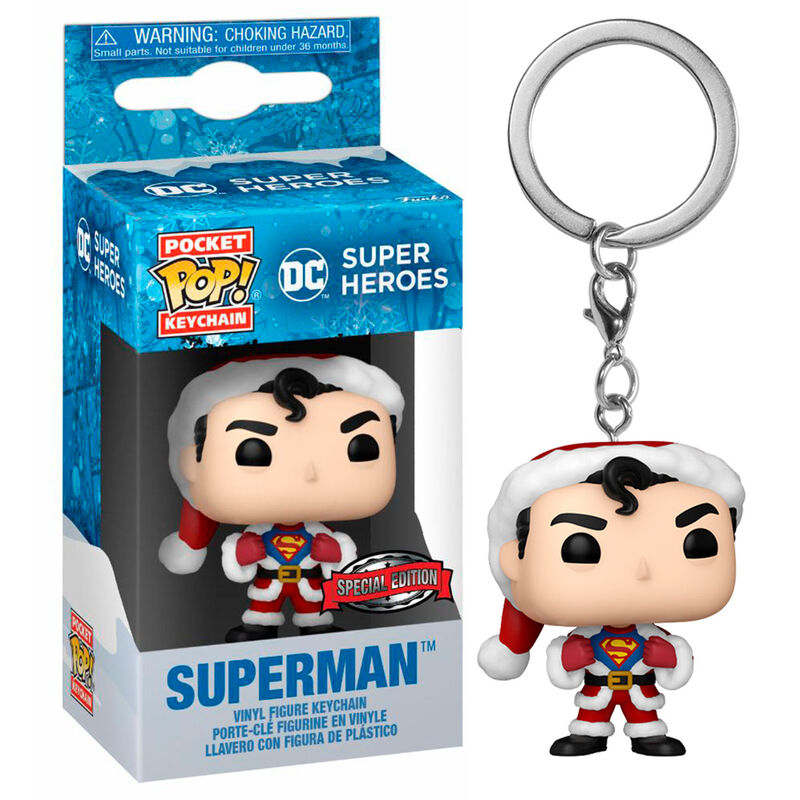 Porta-Chaves Pocket POP DC Comics Holiday Superman Exclusive