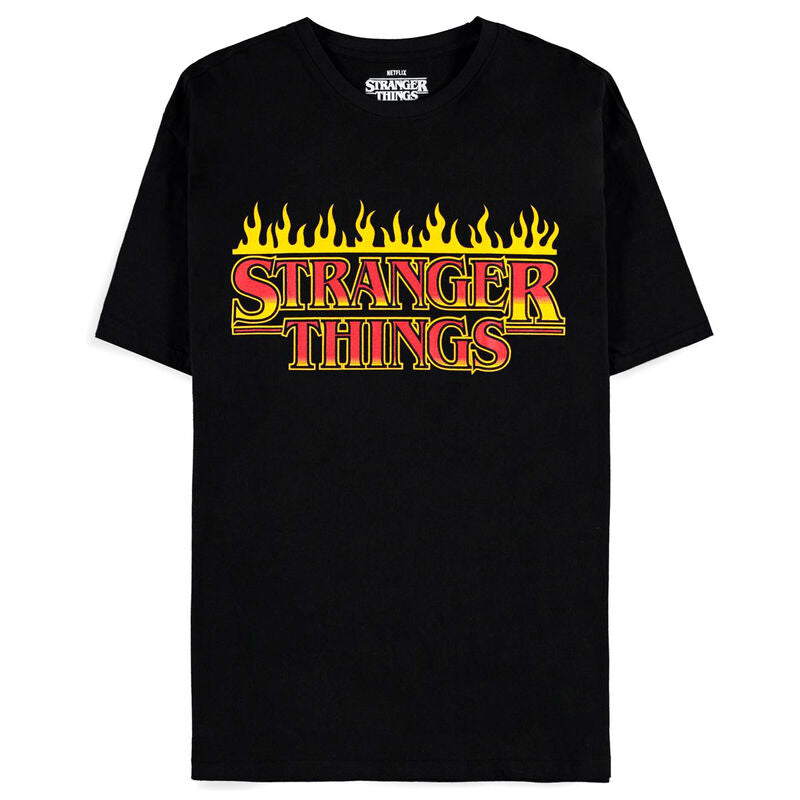 T-Shirt Fire Logo Stranger Things Tamanho M