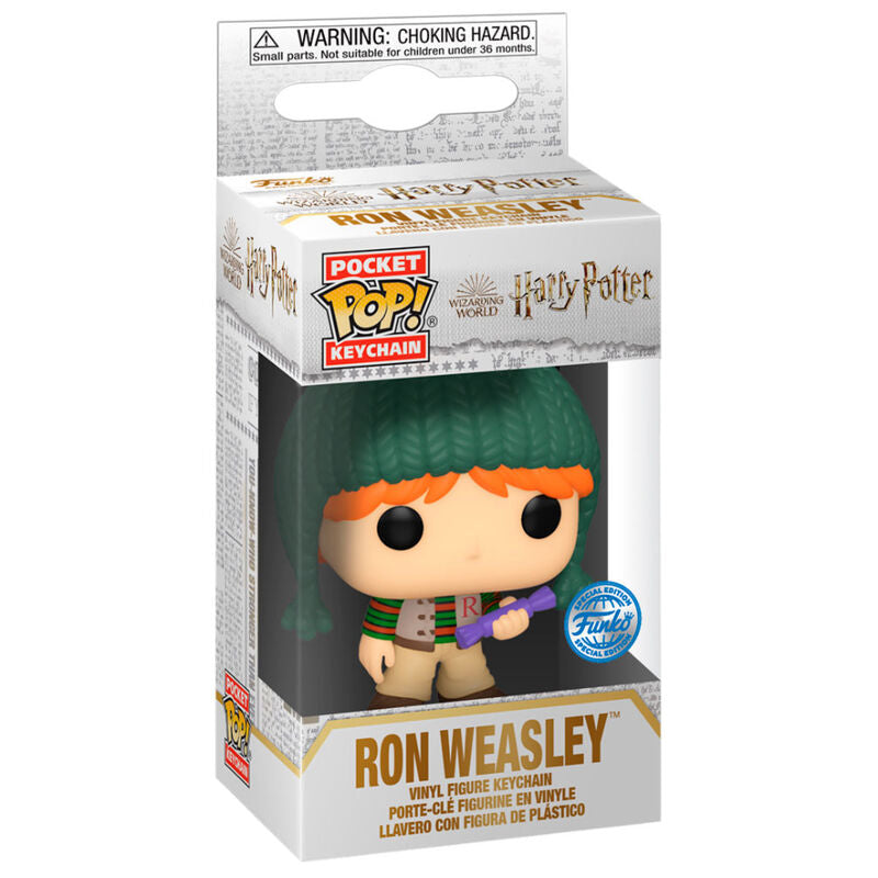 Porta-Chaves Pocket POP Harry Potter Holiday Ron Exclusive