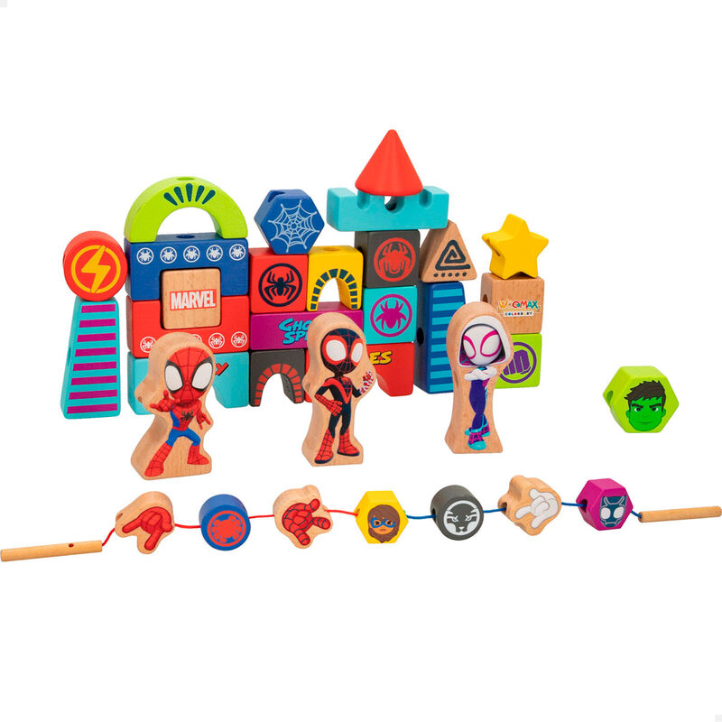 Playset em Madeira Spidey Marvel