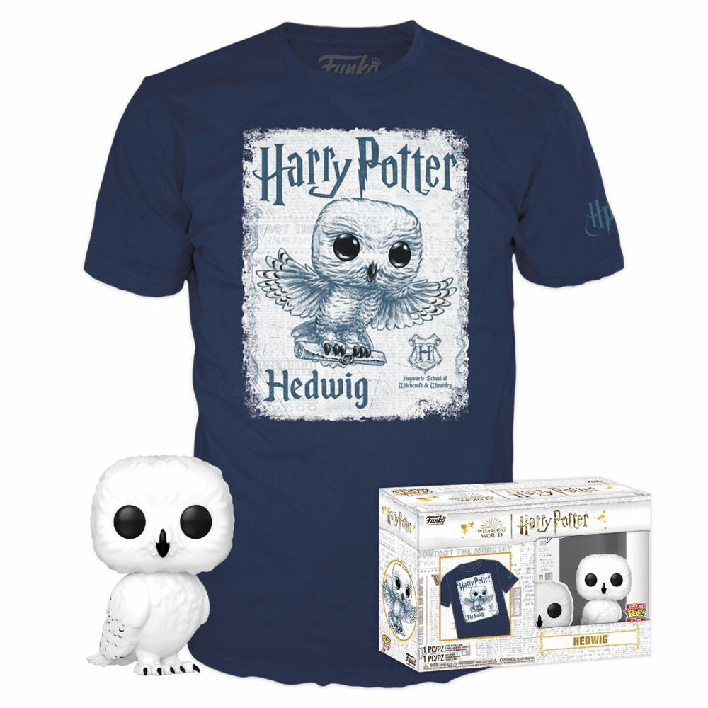 Set figura POP &amp; Tee Harry Potter Hedwig