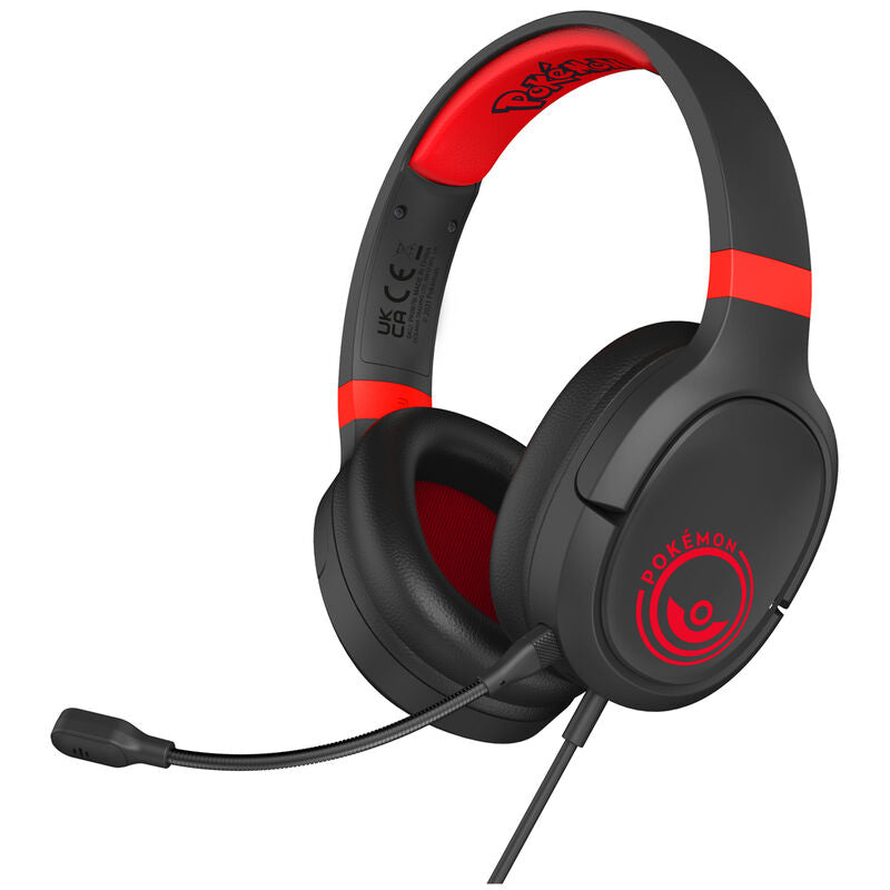 Auriculares Gaming Pokeball Black and Red Pokemon