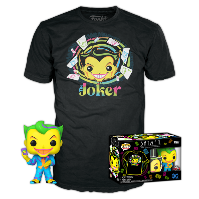Set figura POP &amp; Tee DC Comics Batman Joker Exclusive