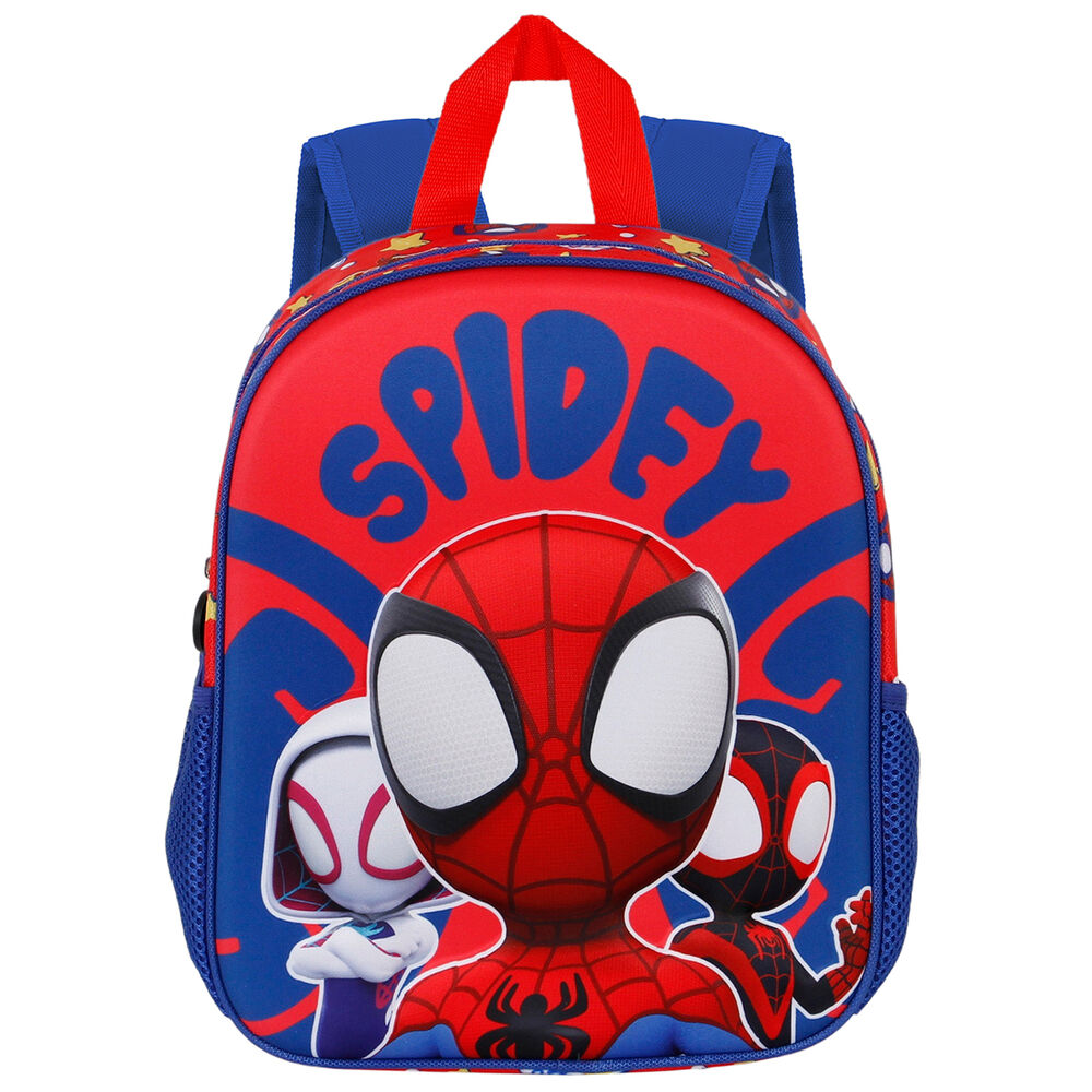 Mochila Pré-Escolar 3D Gang Spidey Marvel 31cm
