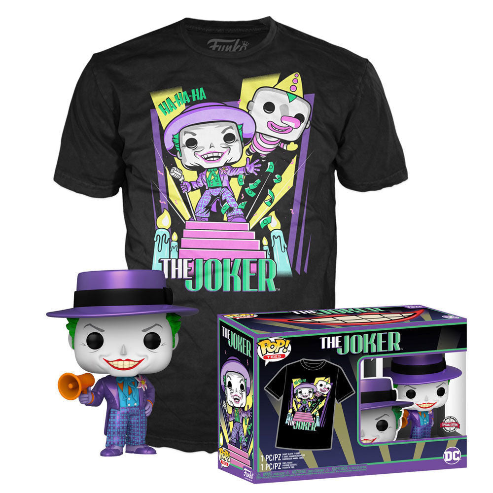 Set figura POP &amp; Tee DC Comics Batman The Joker