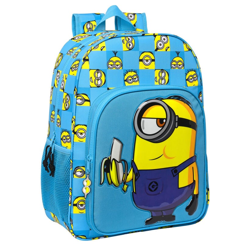 Mochila Escolar Minionstatic Minions Adaptável 42cm