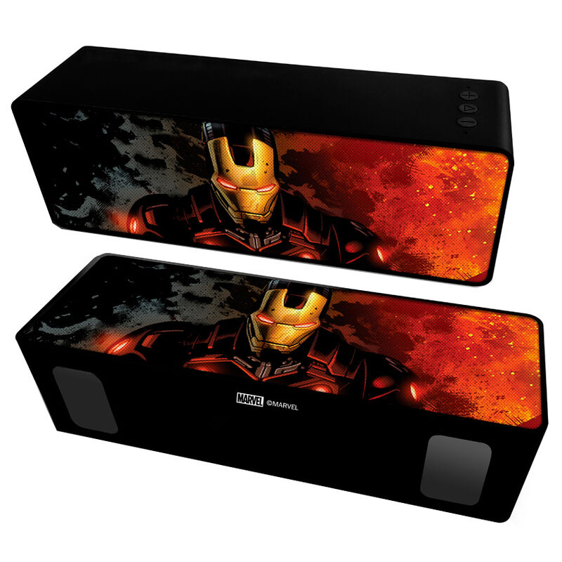 Coluna Portátil Sem Fios Iron Man Marvel