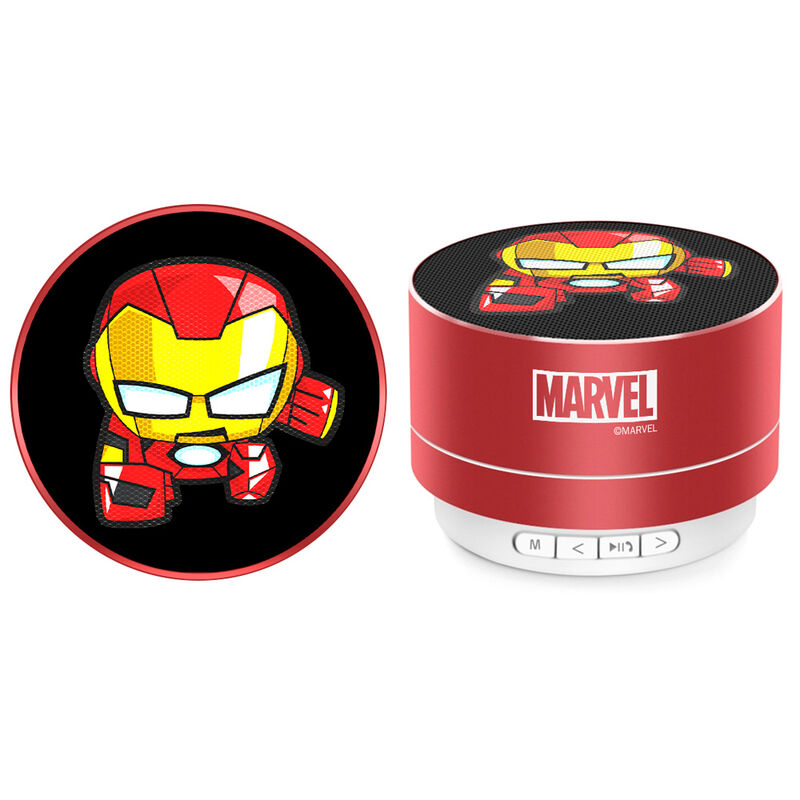 Coluna Portátil Sem Fios Iron Man Marvel