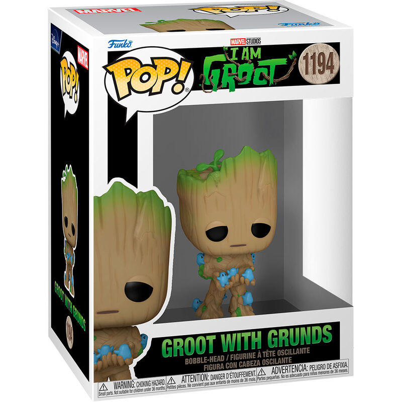 Funko POP Marvel I am Groot - Groot with Grunds