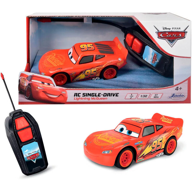 Carro Rádio Control Rayo McQueen Cars Disney Pixar 1:32
