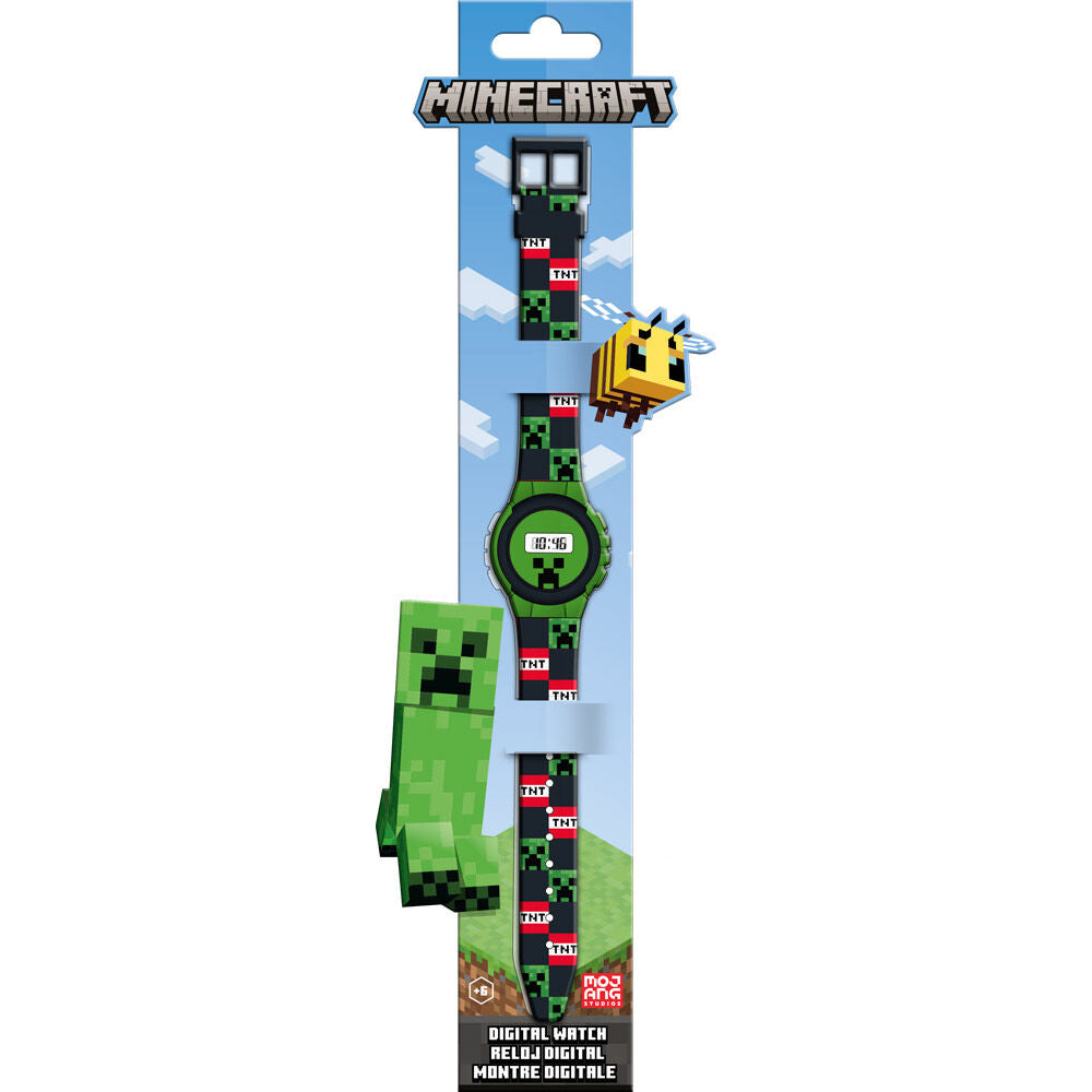 Relógio digital Minecraft