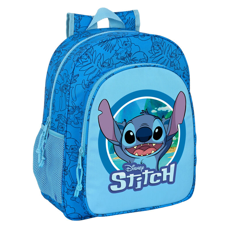 Mochila Escolar 38cm Adaptável Stitch Disney