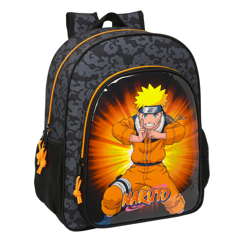 Mochila Escolar Média Naruto 38cm Adaptável