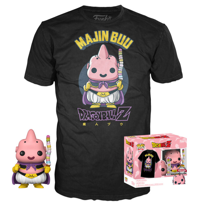 Set figura POP &amp; Tee Dragon Ball Z Majin Buu Exclusive
