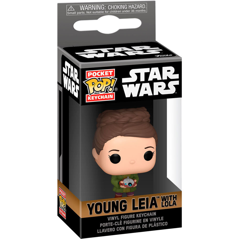 Porta-Chaves Pocket POP Star Wars Obi-Wan Kenobi 2 Young Leia Organa