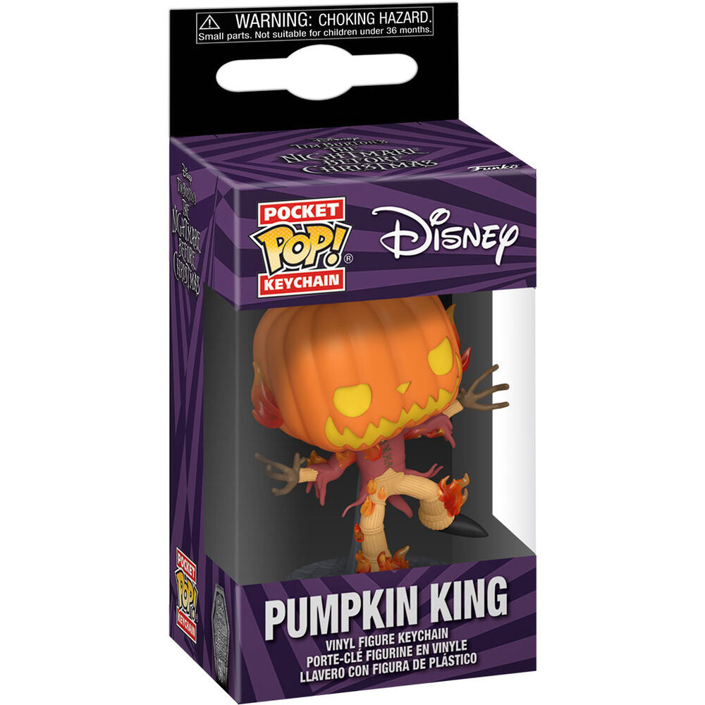 Porta-Chaves Pocket POP Disney The Nightmare Before Christmas 30th Anniversary Pumpkin King