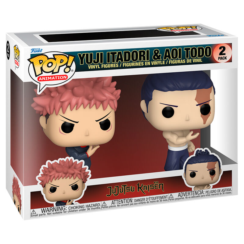 Blister 2 figuras POP Jujutsu Kaisen Yuji Itadori &amp; Aoi Todo