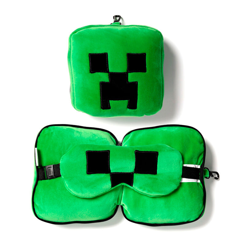 Almofada de Viagem Máscara Creeper Minecraft Relaxeazzz