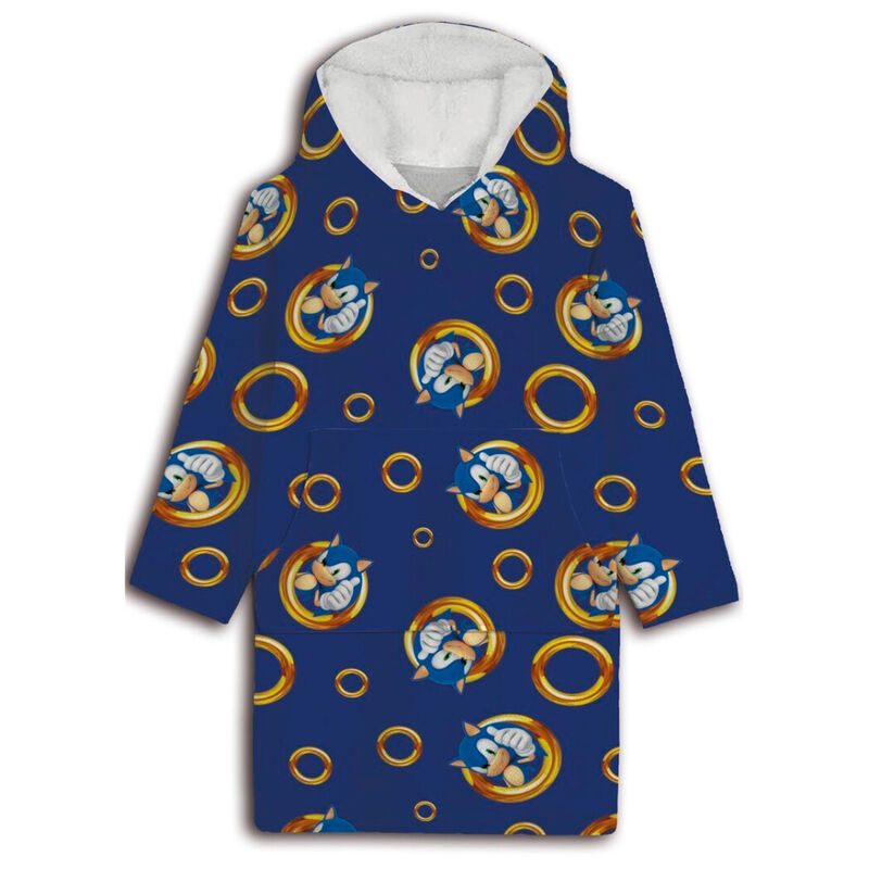 Camisola com Capuz Adulto do Sonic The Hedgehog