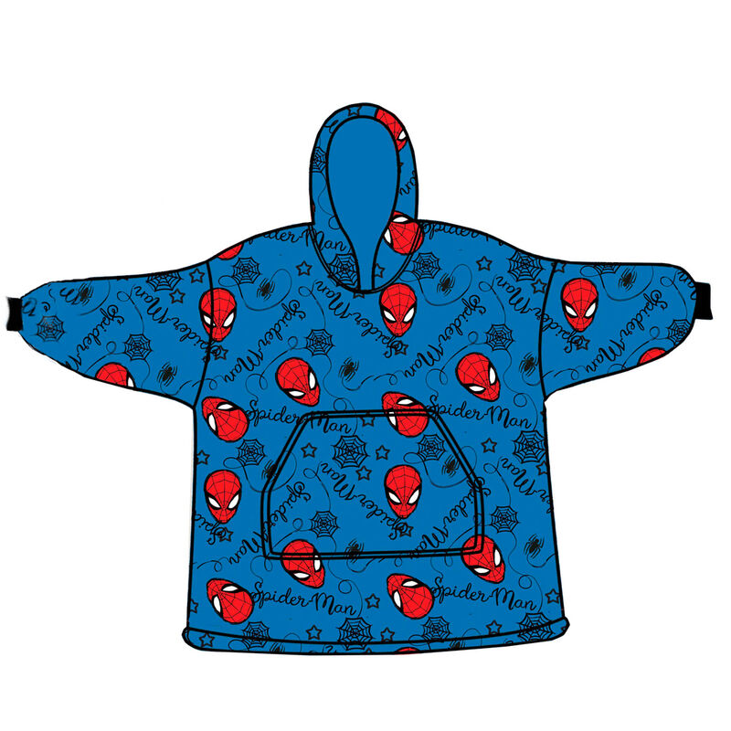 Camisola com Capuz Oversize Spiderman Marvel coral adulto