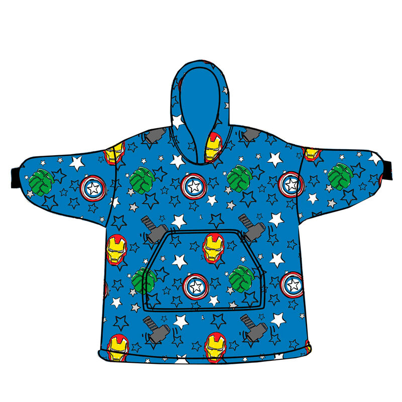 Camisola com Capuz Oversize Avengers Marvel Infantil