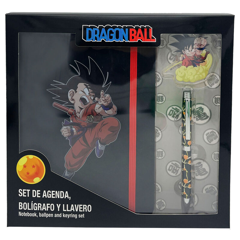 Diário + Caneta + Porta-Chaves Dragon Ball