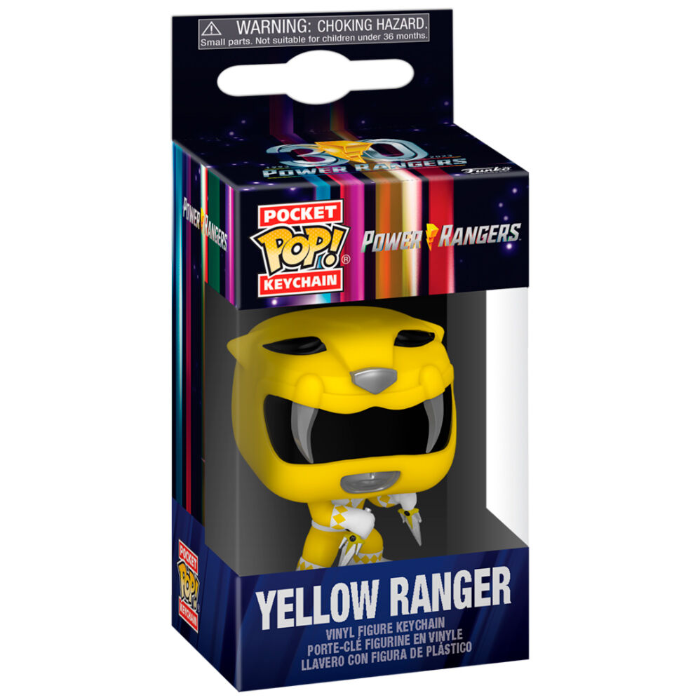 Porta-Chaves Pocket POP Power Rangers 30th Anniversary Yellow Ranger