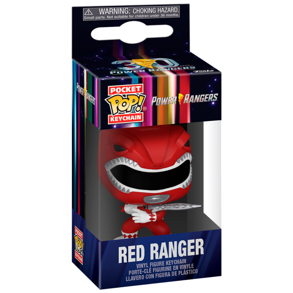 Porta-Chaves Pocket POP Power Rangers 30th Anniversary Red Ranger