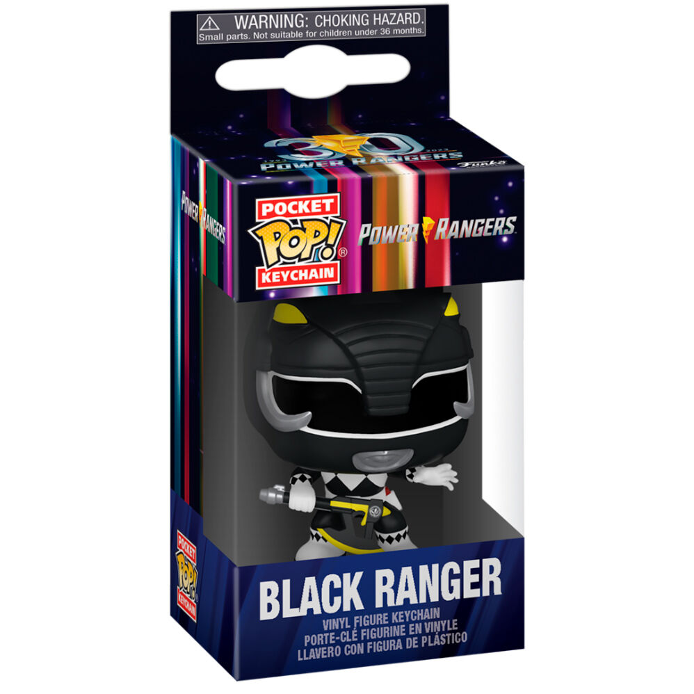 Porta-Chaves Pocket POP Power Rangers 30th Anniversary Black Ranger