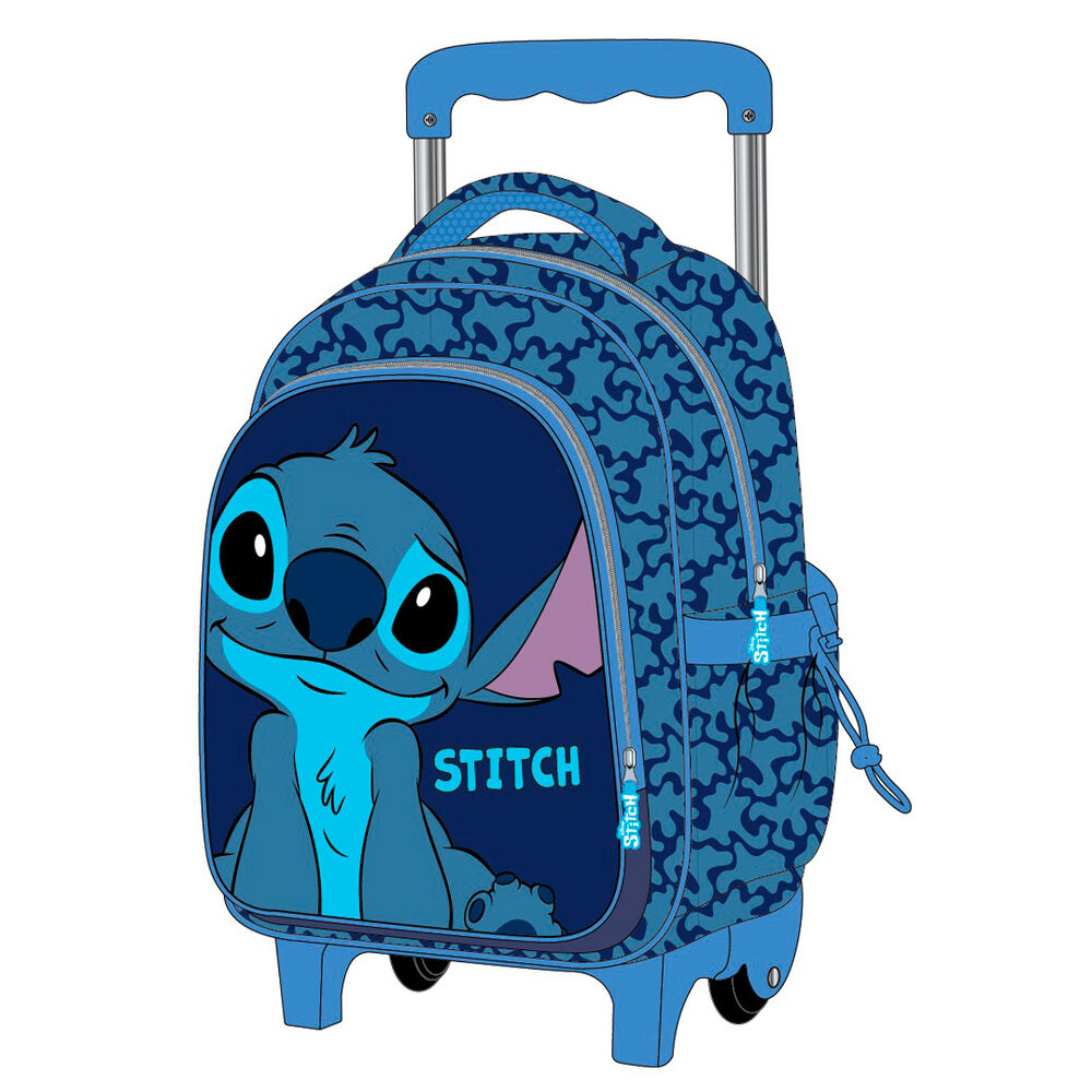Mochila Pré-Escolar Trolley Stitch Disney 31cm