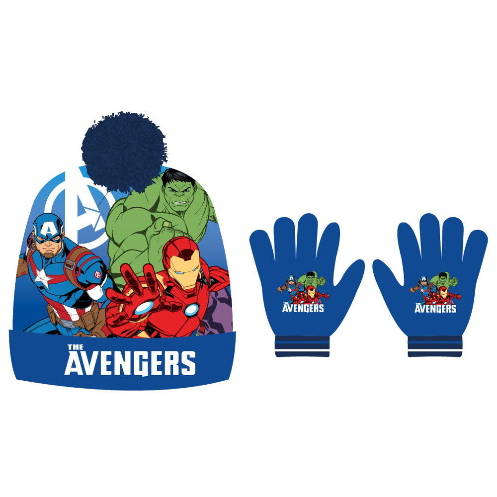 Conjunto de Gorro e Luvas Avengers Marvel